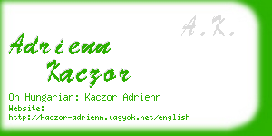 adrienn kaczor business card